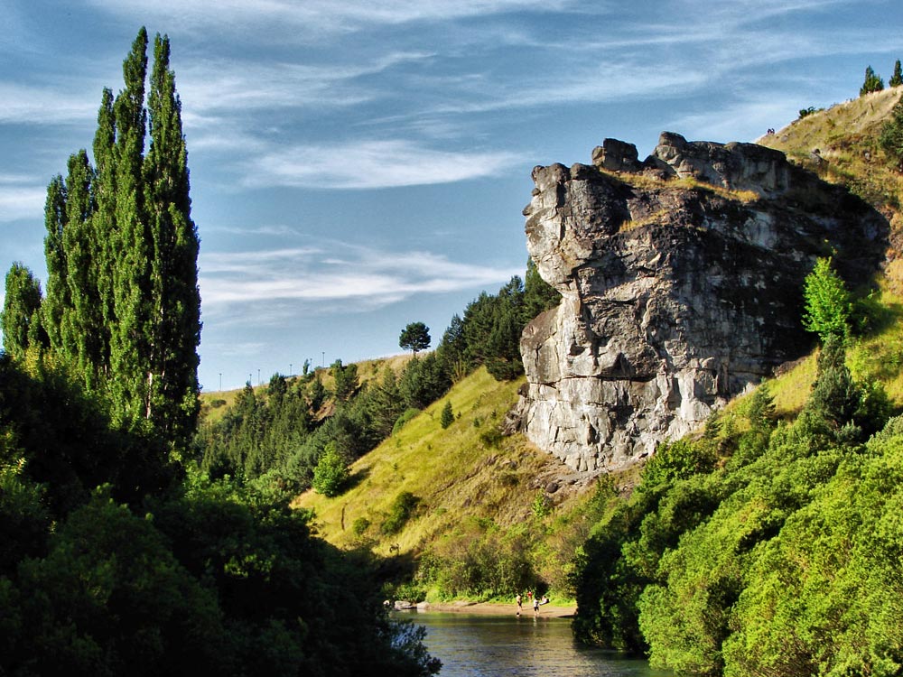 piedra con forma de perfil de indio